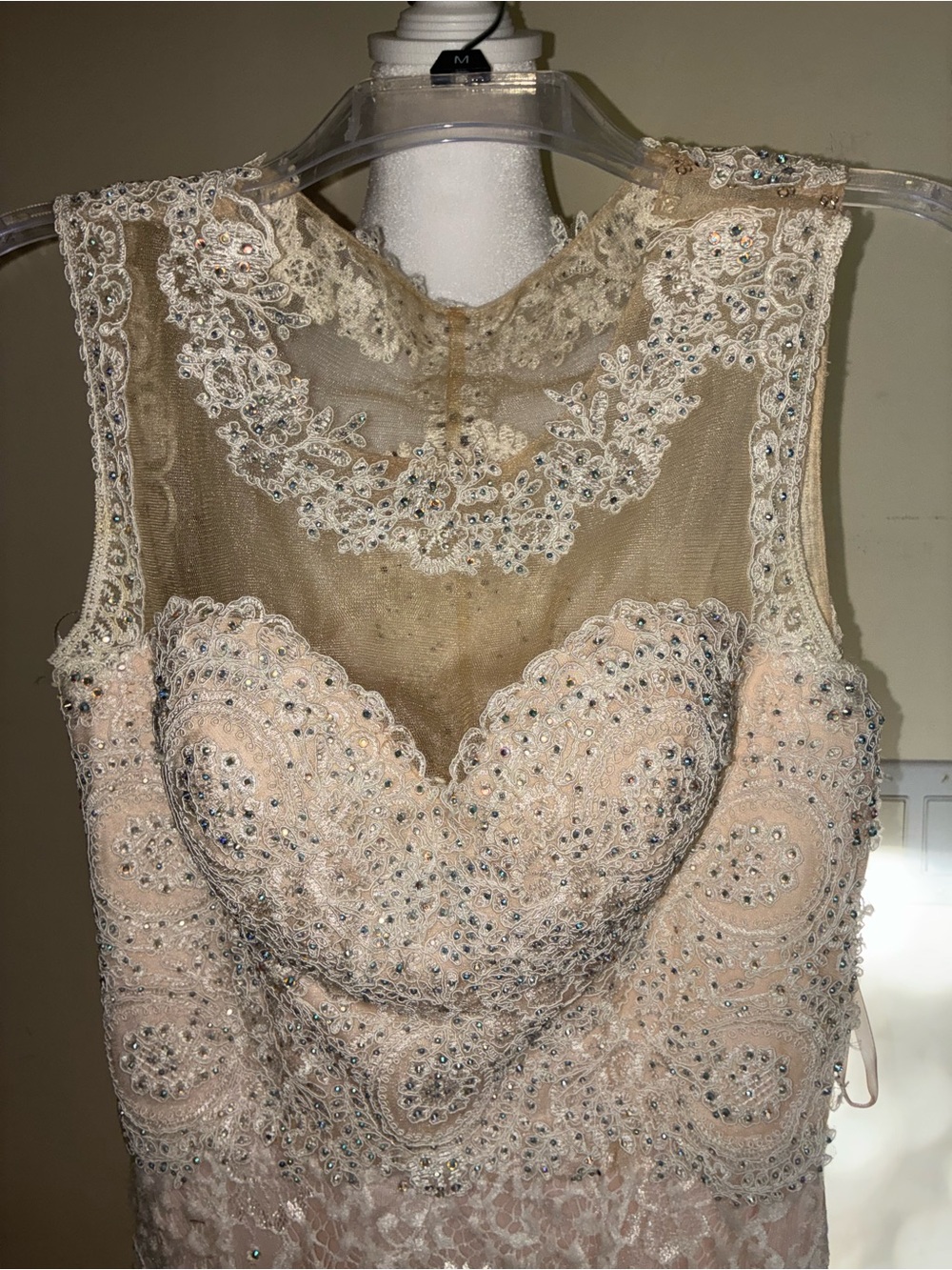 Cecily Brown by David’s bridal Ivory Lace Bridal Wedding dress size 6. - Picture 8 of 9